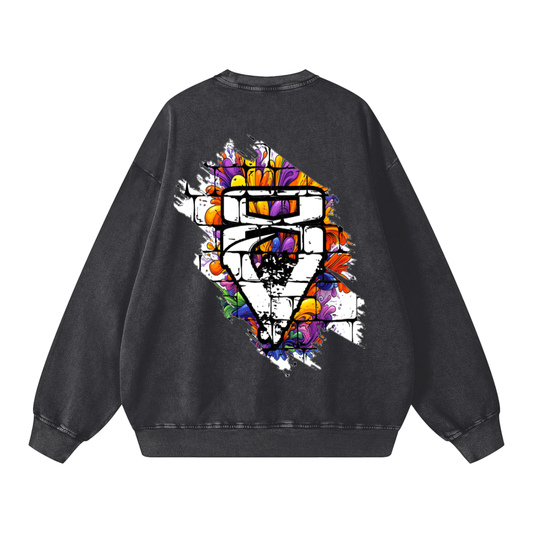 "Viinriti Snow Washed Oversized Sweatshirt