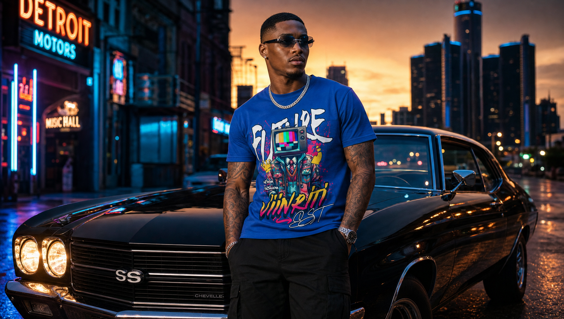 """"" VIINRITI  EXCLUSIVE Retro TV Robot Graphic Tee — "Vibe In Reset" Streetwear T-Shirt