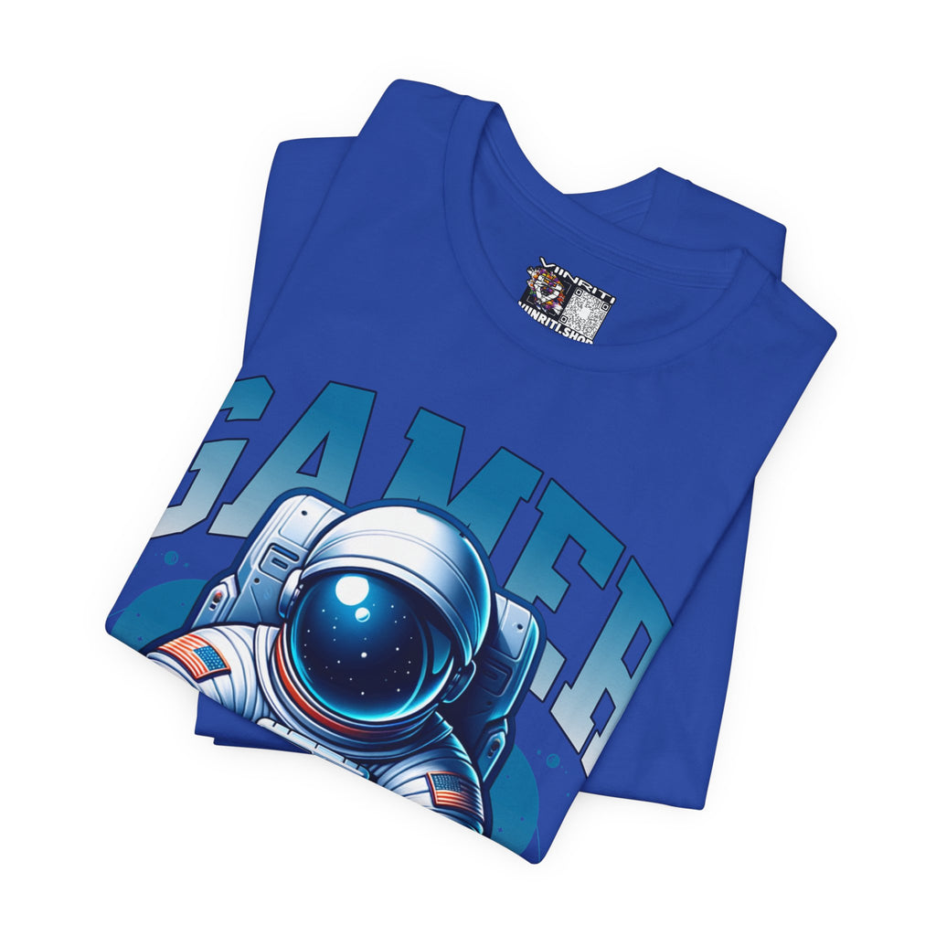 Astronaut Gamer T‑Shirt — 'GAMER' Space Controller Tee