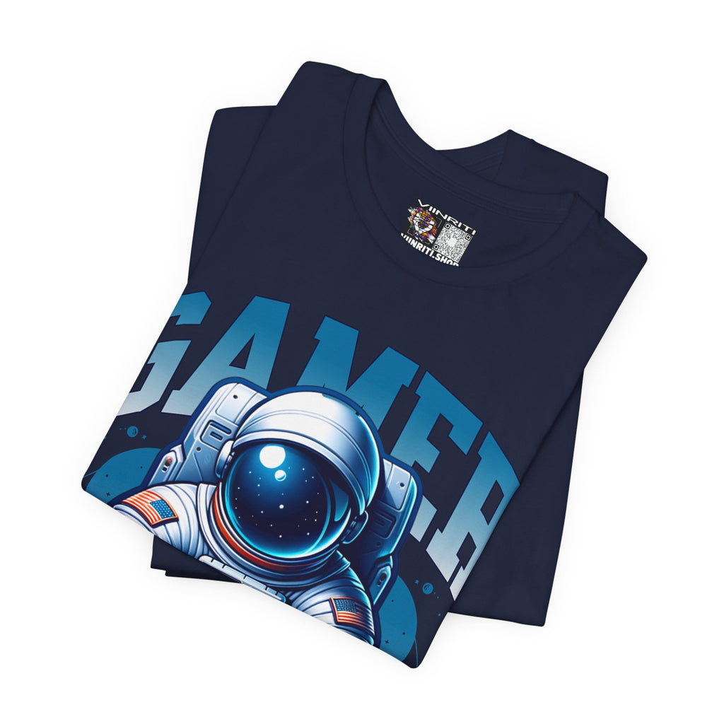 Astronaut Gamer T‑Shirt — 'GAMER' Space Controller Tee