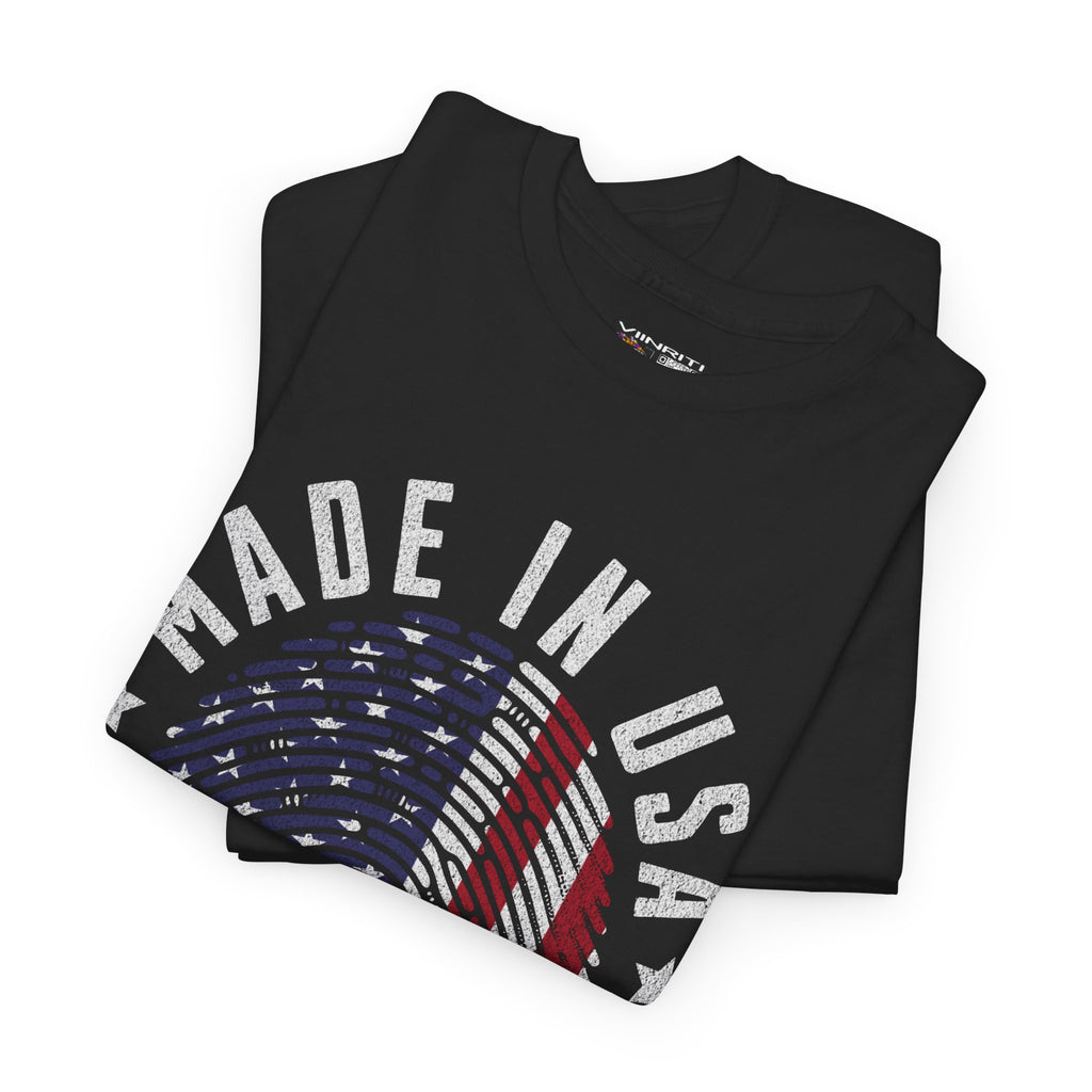 "Patriotic Unisex Heavy Cotton Tee | Made in USA T-Shirt, Graphic Tee for Independence Day, Casual Wear, Gift Idea, American Pride
