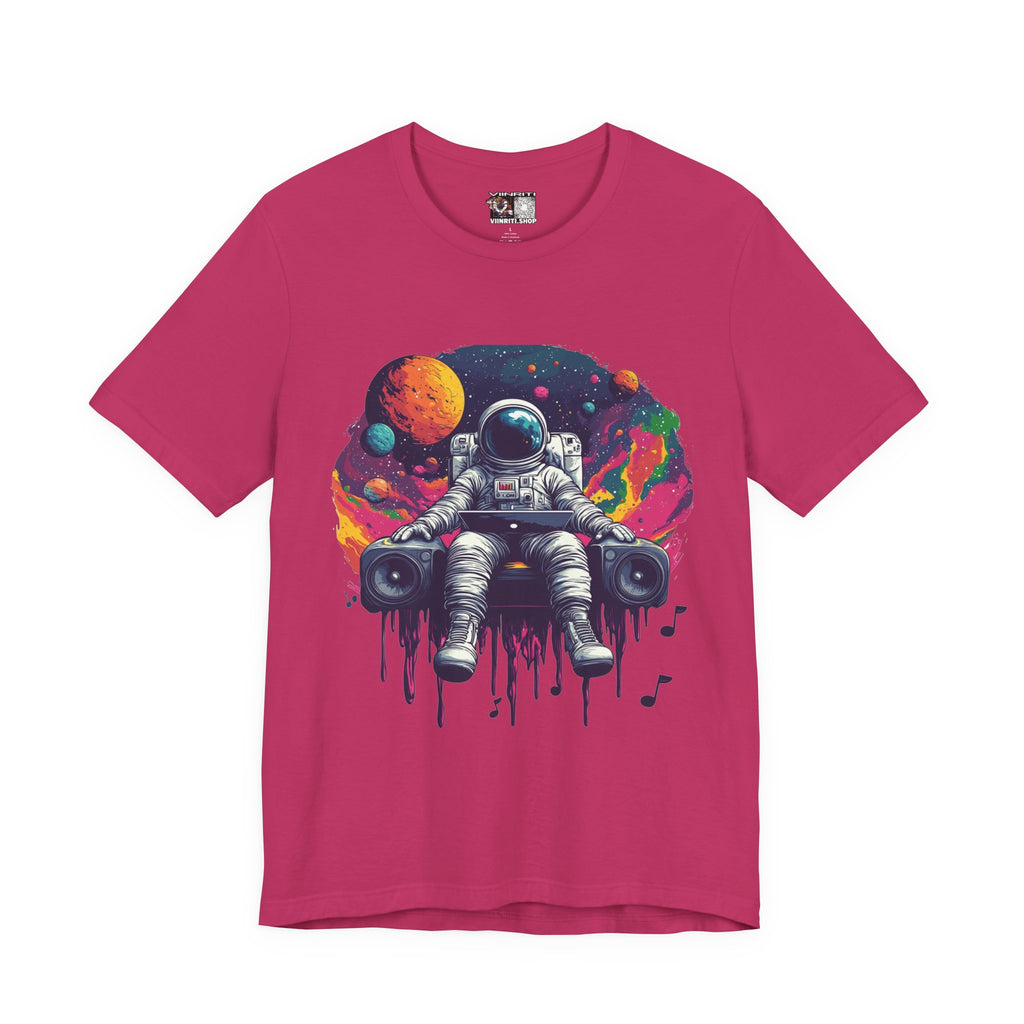 Cosmic Beats Astronaut Tee - Unisex Short Sleeve T-Shirt