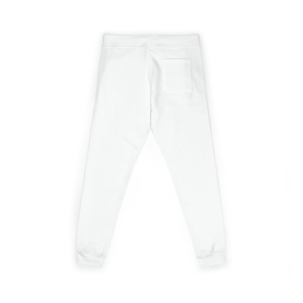 Viinriti Embroidered l Sweatpants — Cozy White Fleece Joggers