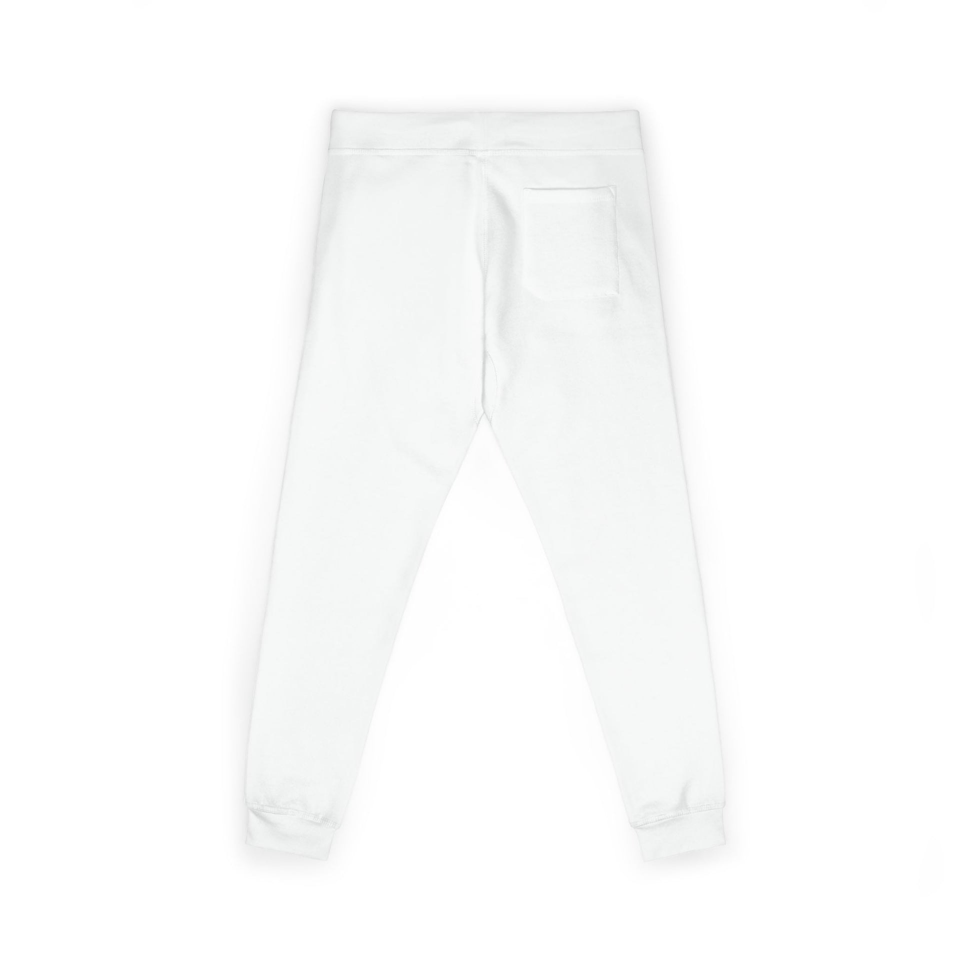 Viinriti Embroidered l Sweatpants — Cozy White Fleece Joggers