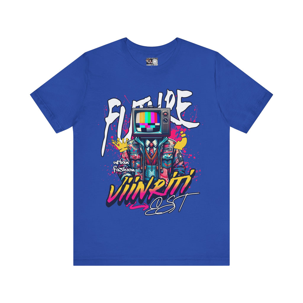 """"" VIINRITI  EXCLUSIVE Retro TV Robot Graphic Tee — "Vibe In Reset" Streetwear T-Shirt