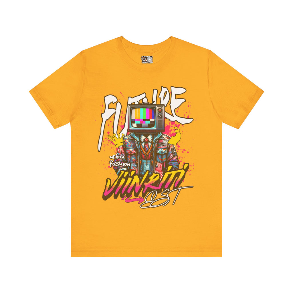 """"" VIINRITI  EXCLUSIVE Retro TV Robot Graphic Tee — "Vibe In Reset" Streetwear T-Shirt