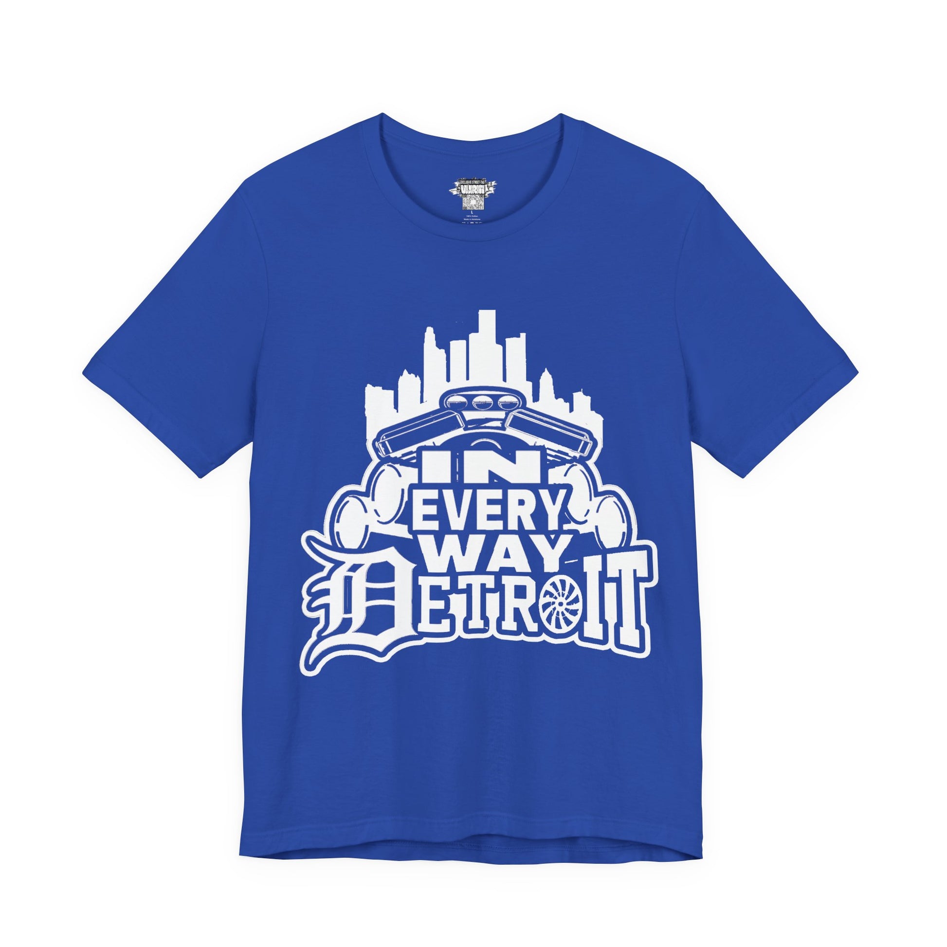Detroit Big Pipes Unisex Tee, City Pride Shirt, Automotive Enthusiast Top, Casual Wear, Gift for Detroit Lovers