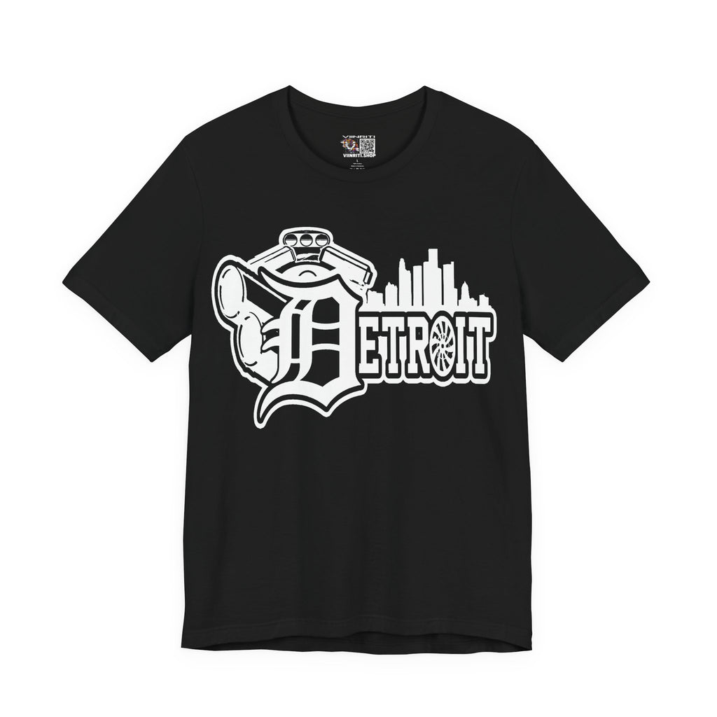 Detroit Skyline Tee — Vintage Motor City Logo T-Shirt