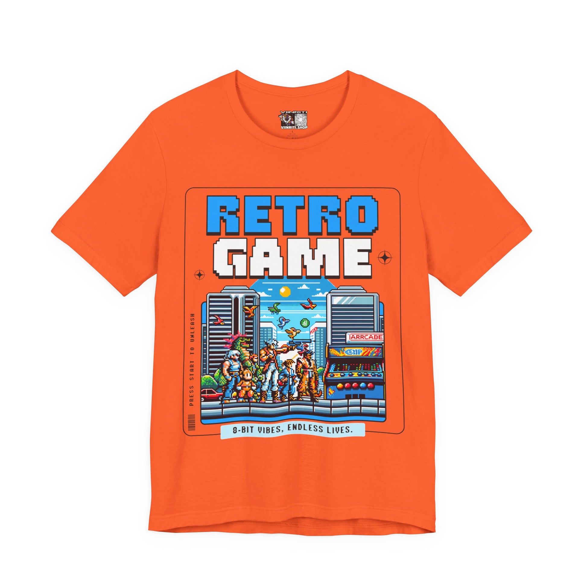 Retro Game T‑Shirt — 8‑Bit Arcade Scene Tee