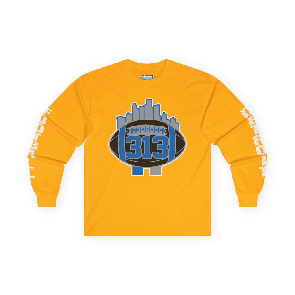 313 Foot ball new Lion color Long Sleeve Tee