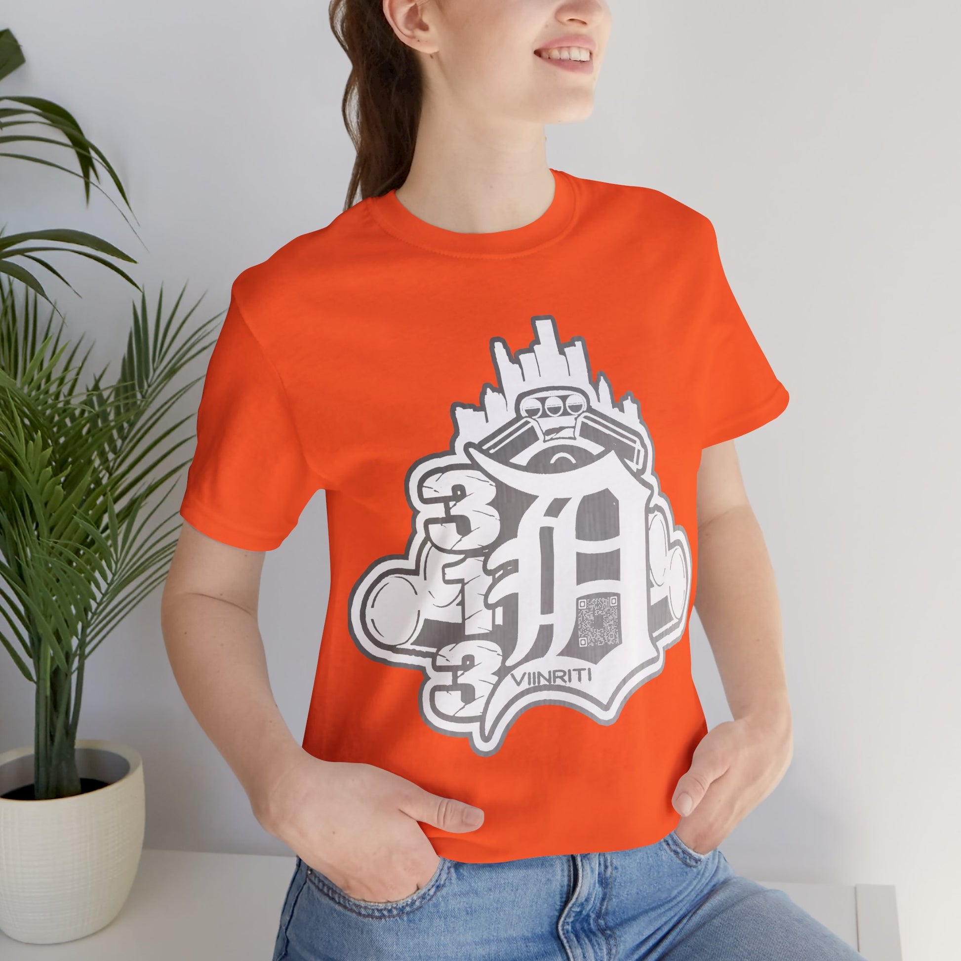 Detroit Vintage Logo T-Shirt — D City Skyline Emblem