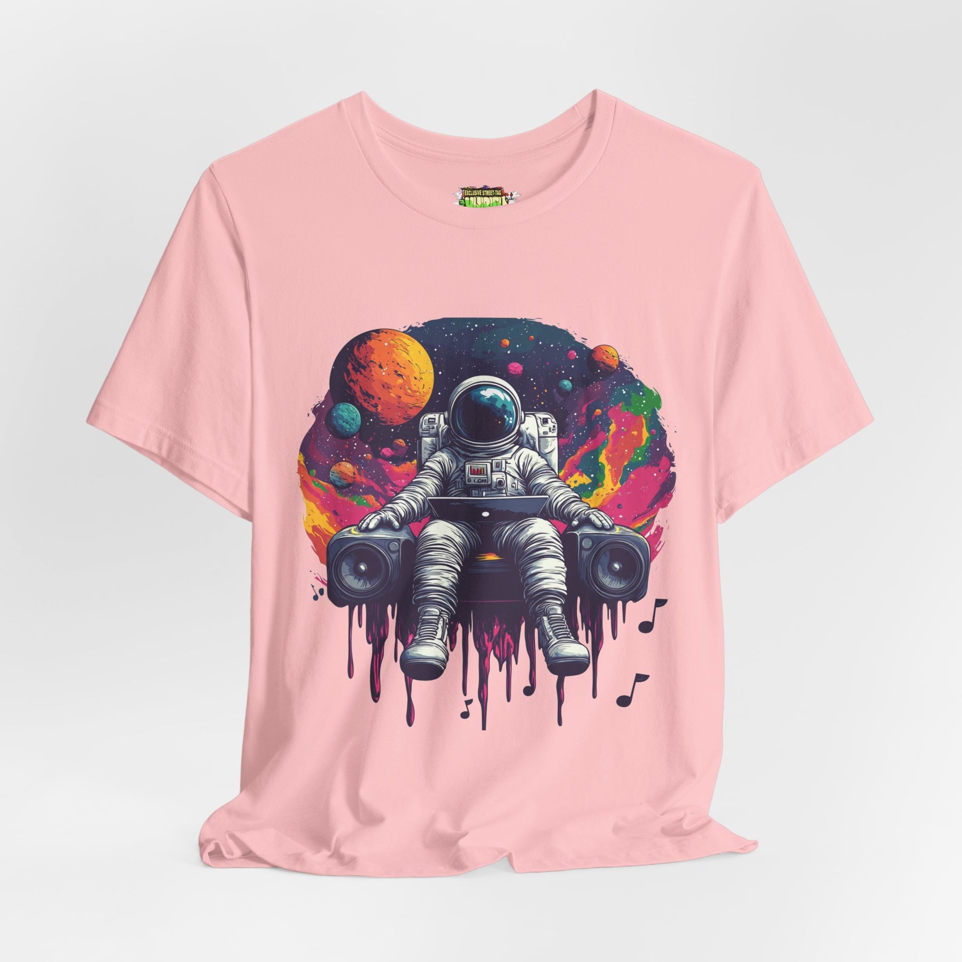 "Cosmic Beats Astronaut Tee - Unisex Short Sleeve T-Shirt