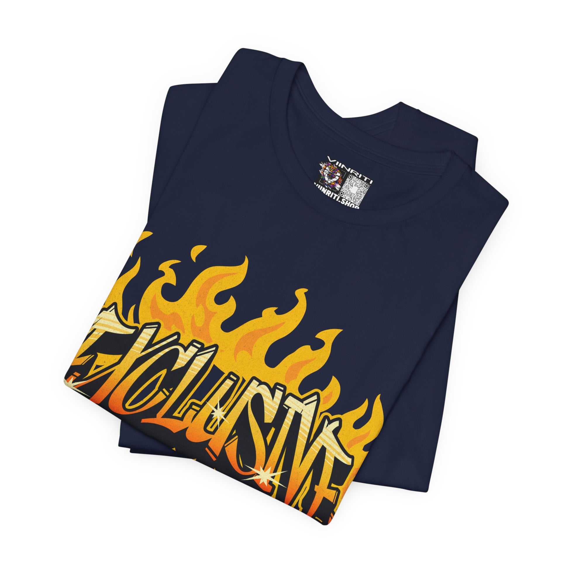 VIINRITI- 'Exclusive' Flame Graphic Streetwear T‑Shirt
