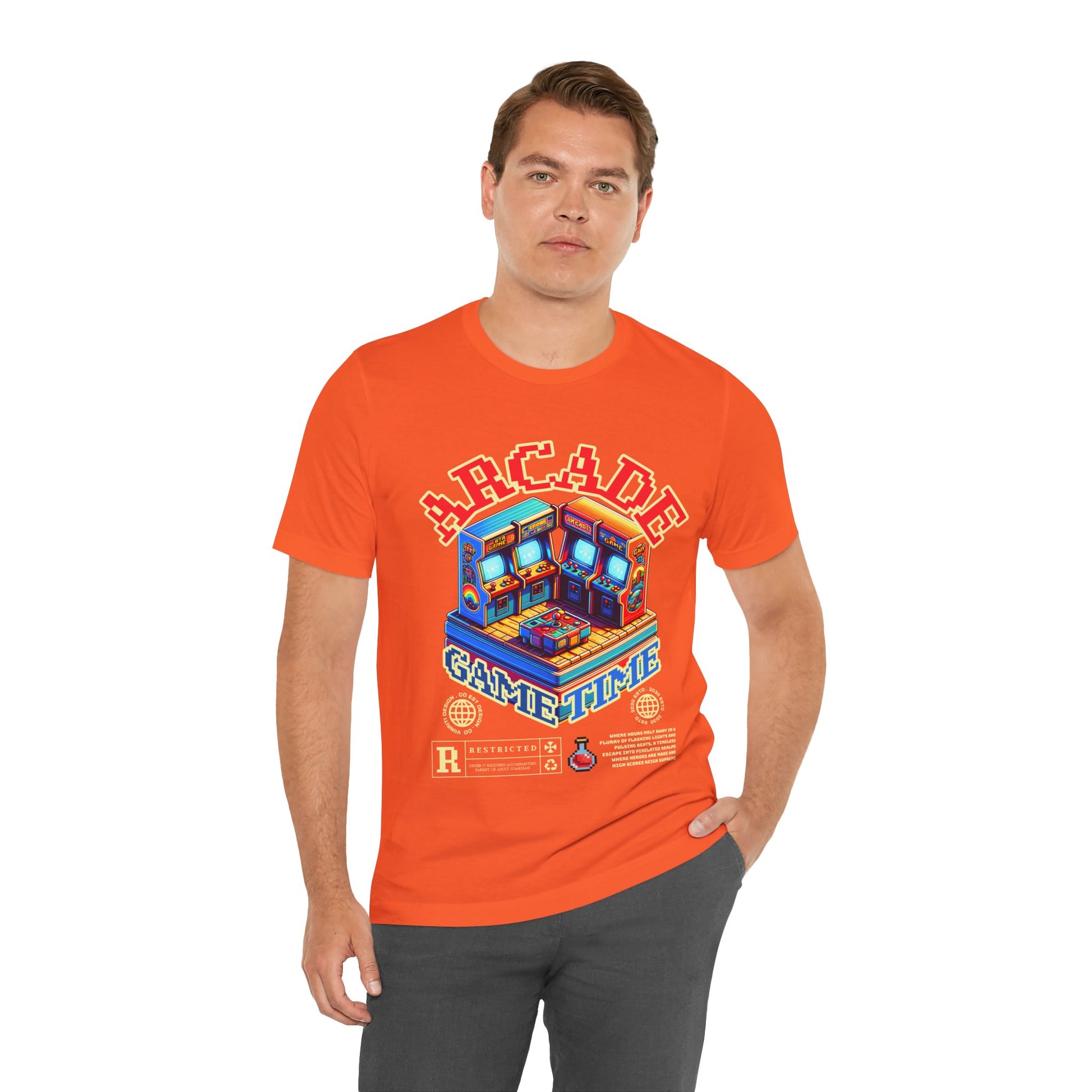 Arcade Game Time Tee — Retro Pixel Arcade Gaming T-Shirt