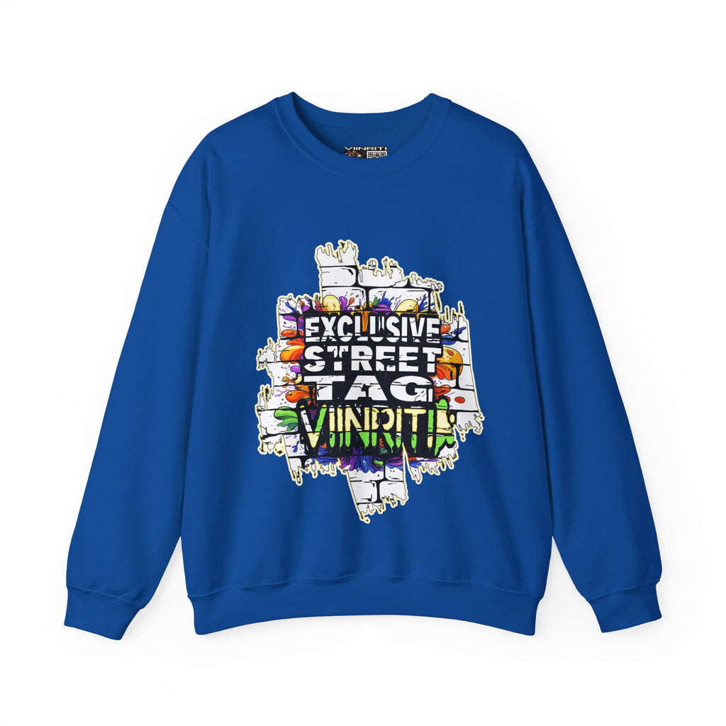 VIINRITI EXCLUSIVE Graffiti 'Exclusive Street Tag' Crewneck Sweatshirt