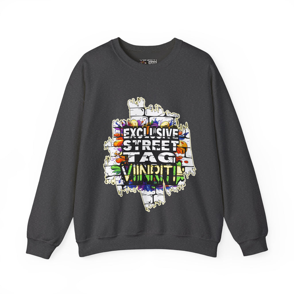 VIINRITI EXCLUSIVE Graffiti 'Exclusive Street Tag' Crewneck Sweatshirt
