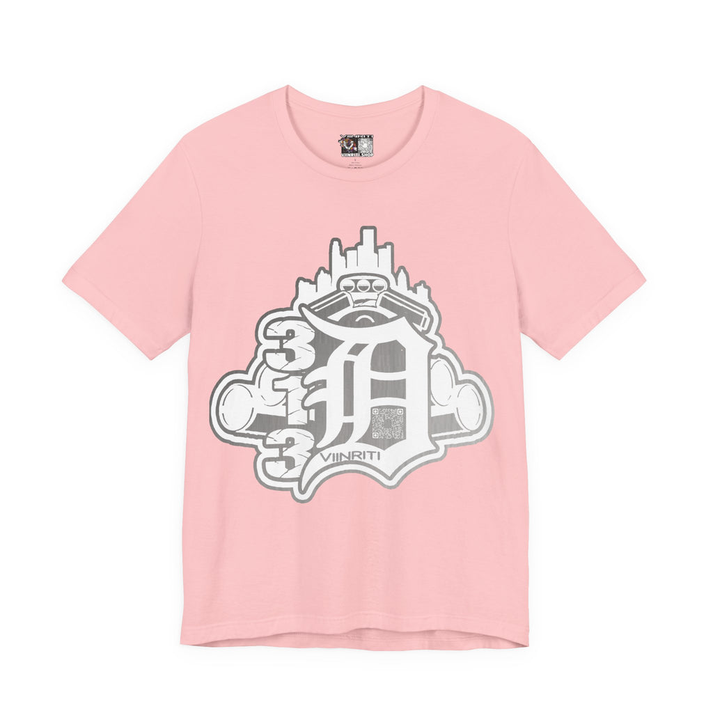 Detroit Vintage Logo T-Shirt — D City Skyline Emblem