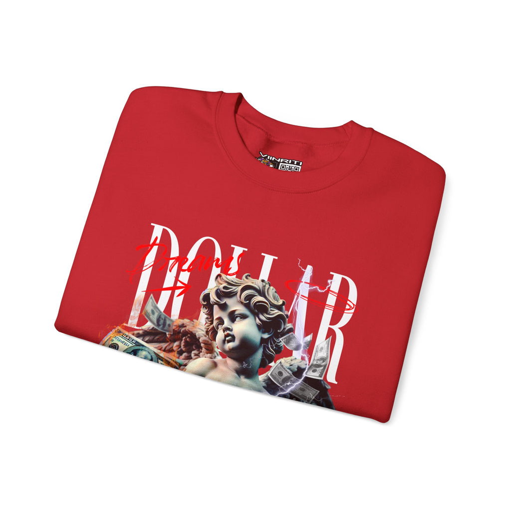 Crewneck Sweatshirt — 'Dollar' Statue Collage Graphic