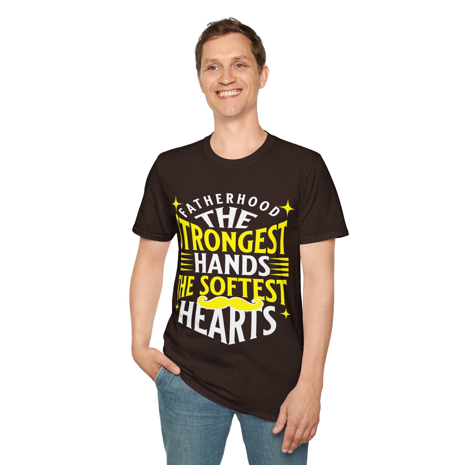 Fatherhood T-Shirt, Softstyle Tee for Dads, Gifts for Father's Day, Casual Wear, Unique Men’s Apparel, Family Celebration Top