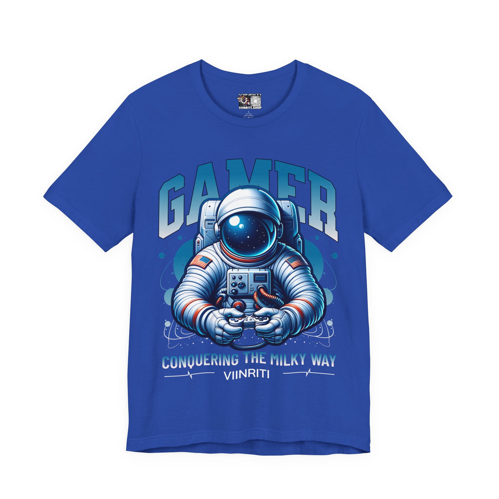 Astronaut Gamer T‑Shirt — 'GAMER' Space Controller Tee