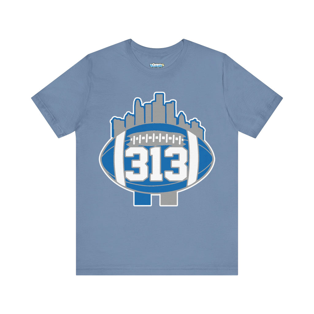 LION COLOR DETROIT 313 FOOT BALL SHIRT