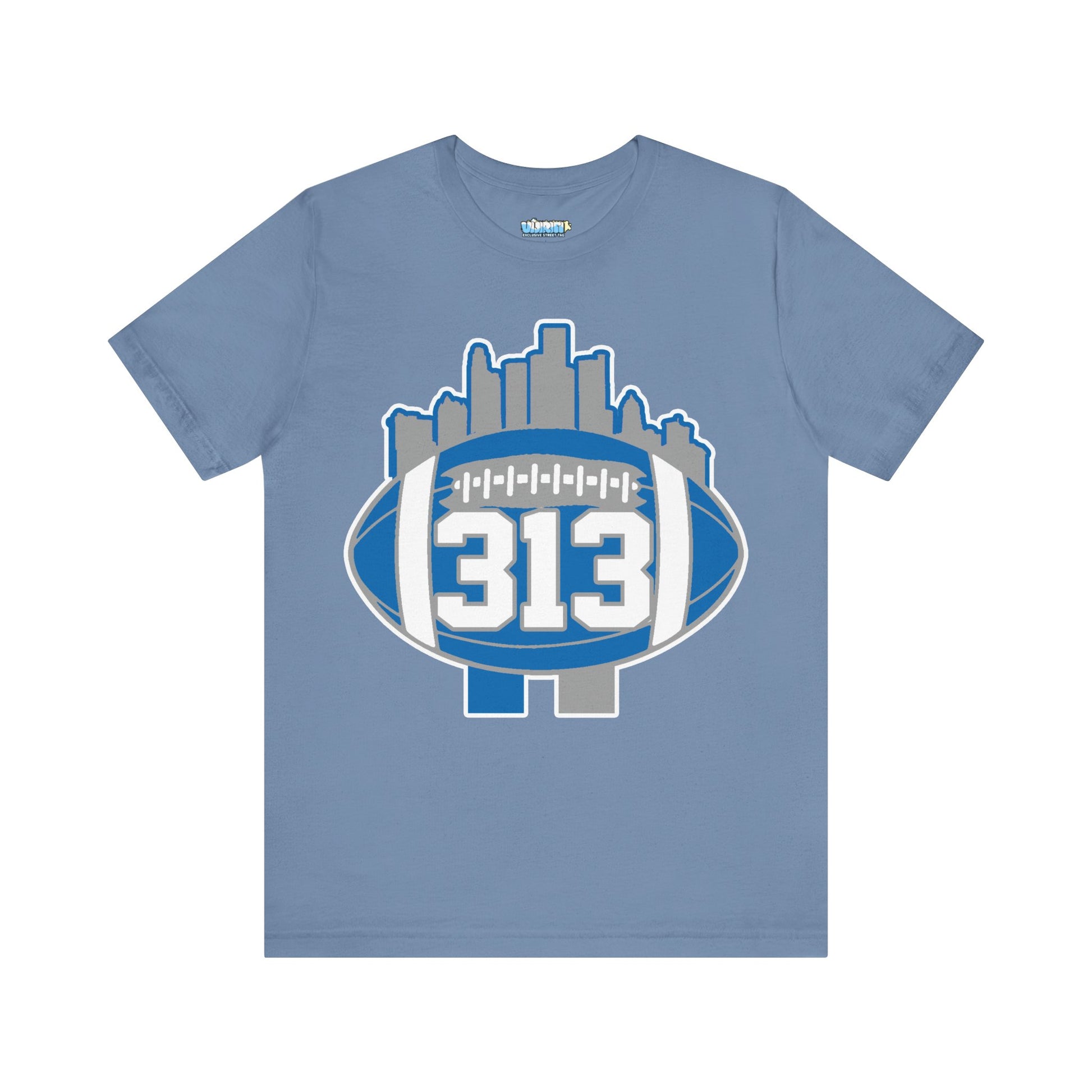 LION COLOR DETROIT 313 FOOT BALL SHIRT