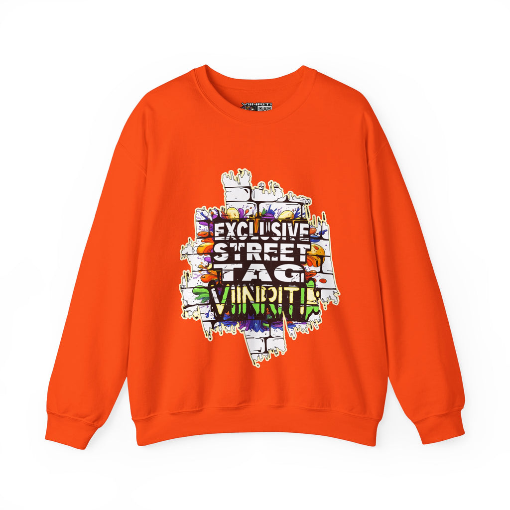 VIINRITI EXCLUSIVE Graffiti 'Exclusive Street Tag' Crewneck Sweatshirt