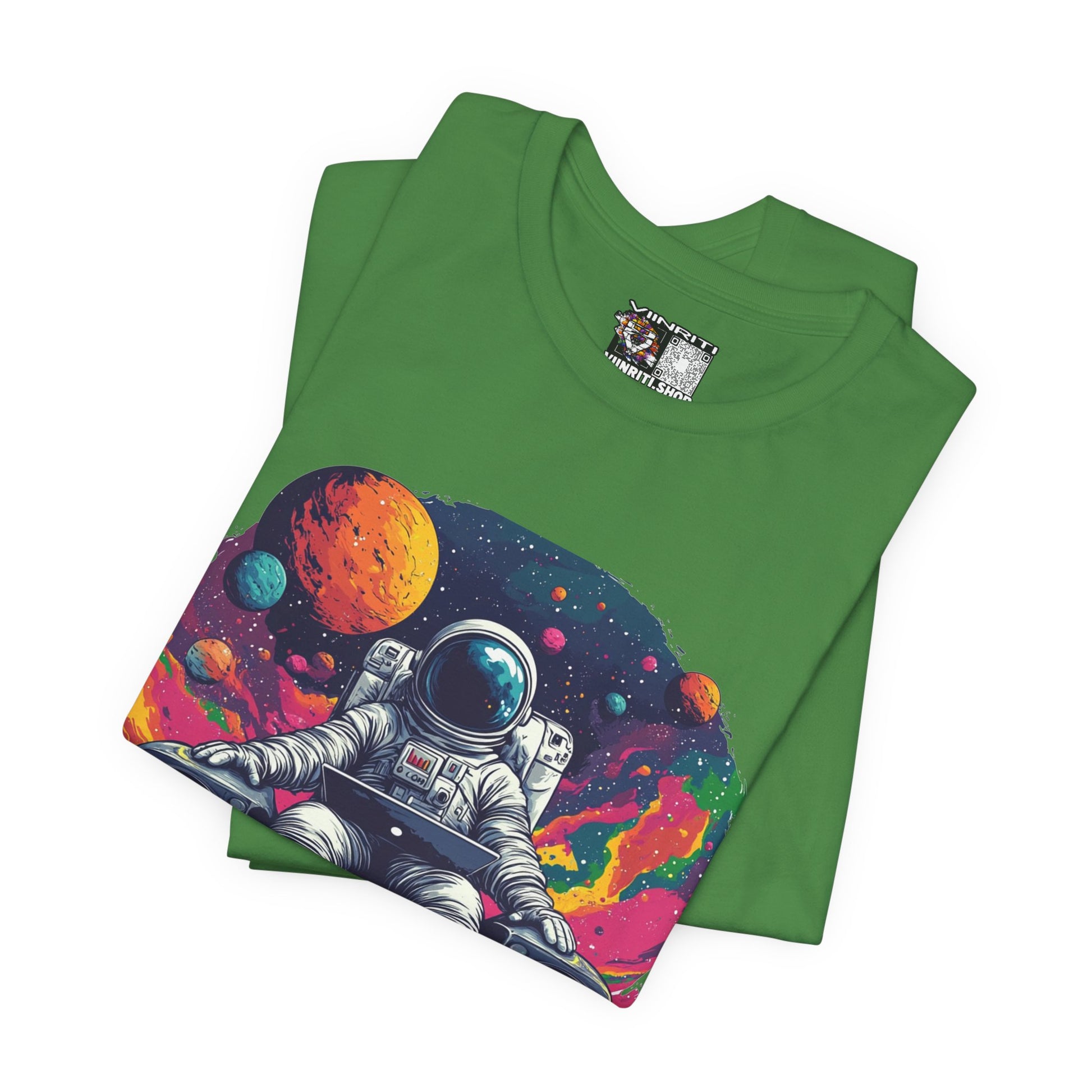 Cosmic Beats Astronaut Tee - Unisex Short Sleeve T-Shirt
