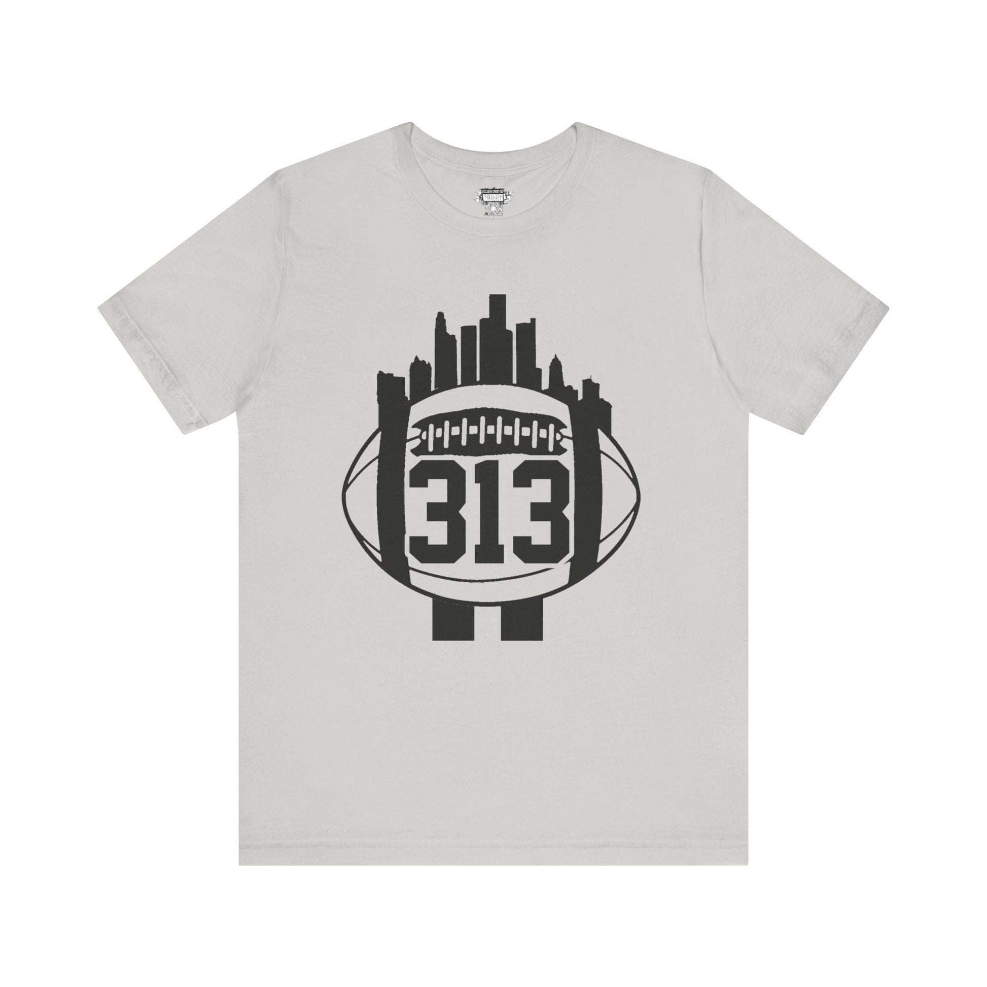 Detroit 313 Football Skyline T-Shirt