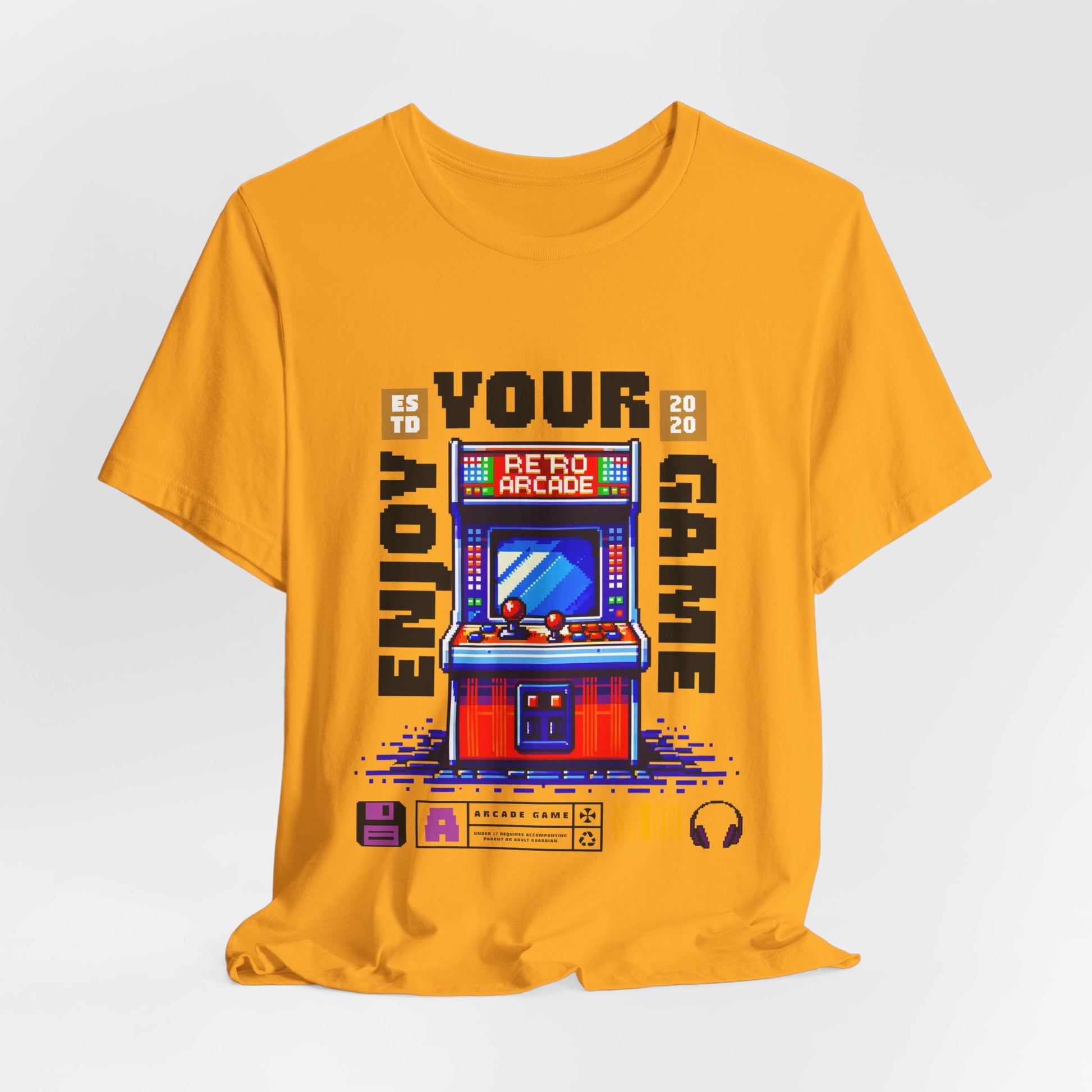 """"''Retro Arcade T-Shirt — Enjoy Your Game Vintage Gaming Tee