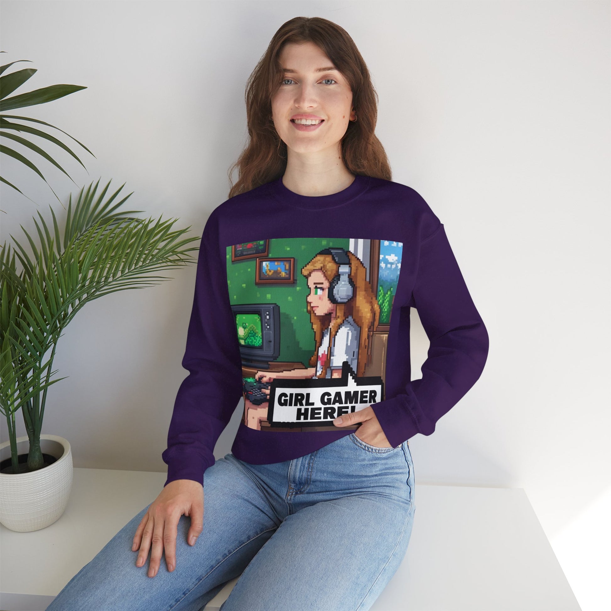 Retro Gamer Sweatshirt | Cozy Crewneck for Gaming Lovers, Video Game Gift, Casual Wear, Unisex Apparel, Perfect for Gamers
