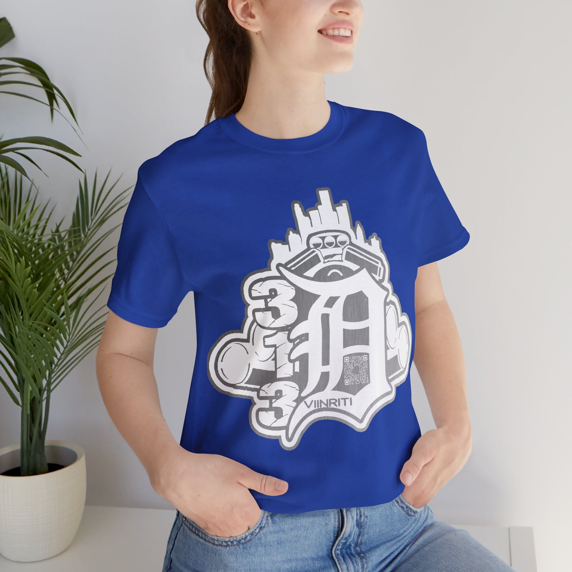 Detroit Vintage Logo T-Shirt — D City Skyline Emblem