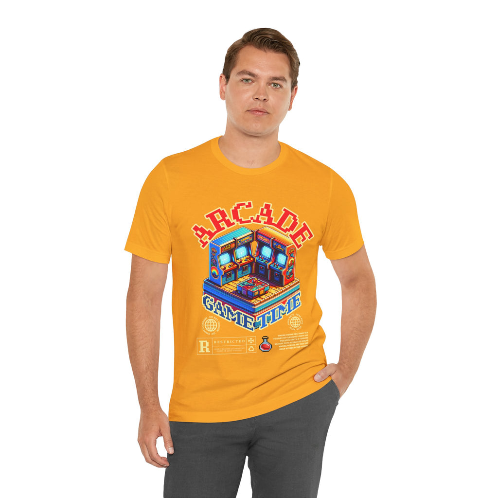Arcade Game Time Tee — Retro Pixel Arcade Gaming T-Shirt
