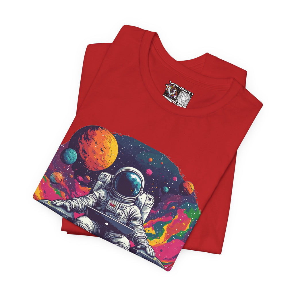 Cosmic Beats Astronaut Tee - Unisex Short Sleeve T-Shirt