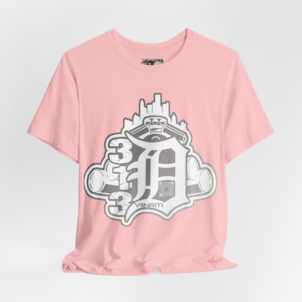 Detroit Vintage Logo T-Shirt — D City Skyline Emblem