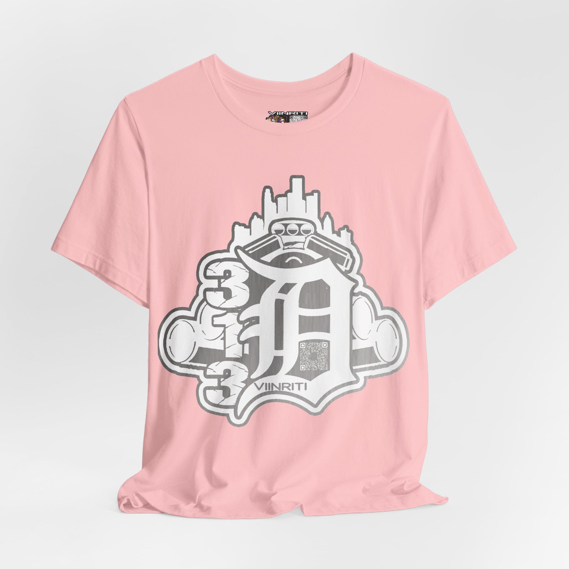 Detroit Vintage Logo T-Shirt — D City Skyline Emblem