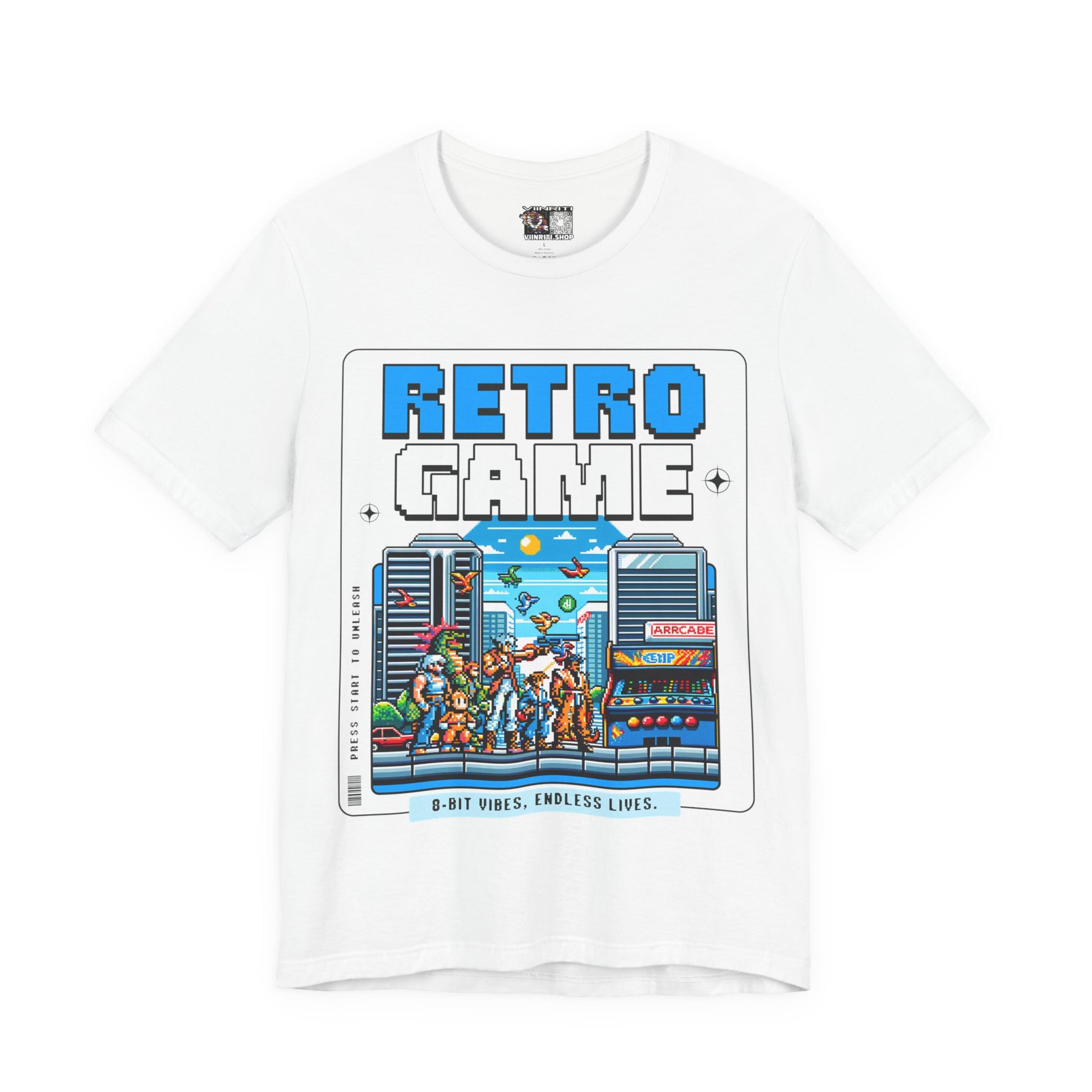 Retro Game T‑Shirt — 8‑Bit Arcade Scene Tee