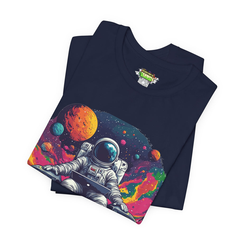 "Cosmic Beats Astronaut Tee - Unisex Short Sleeve T-Shirt