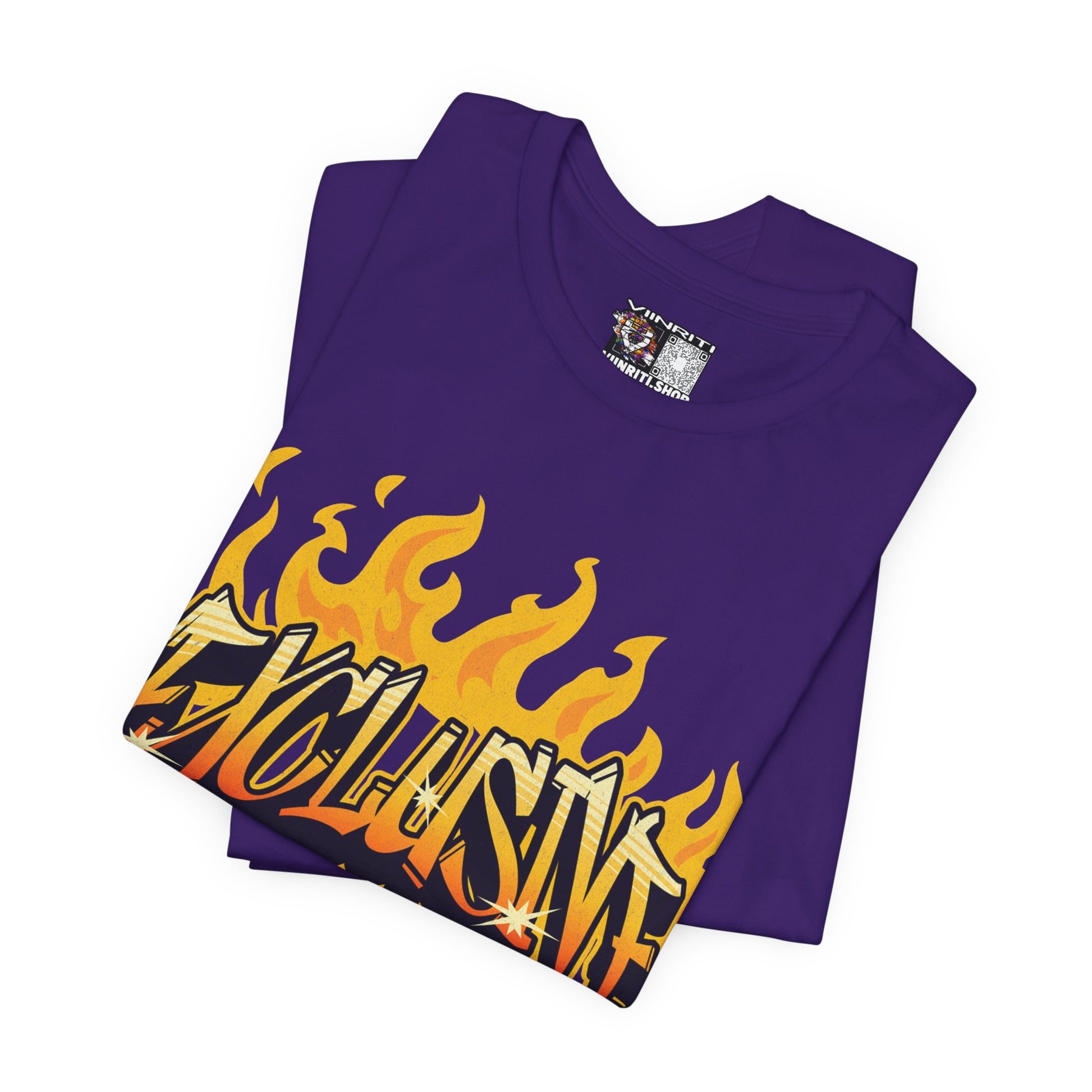 VIINRITI- 'Exclusive' Flame Graphic Streetwear T‑Shirt
