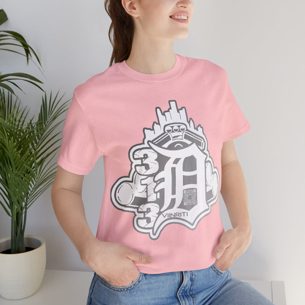 Detroit Vintage Logo T-Shirt — D City Skyline Emblem