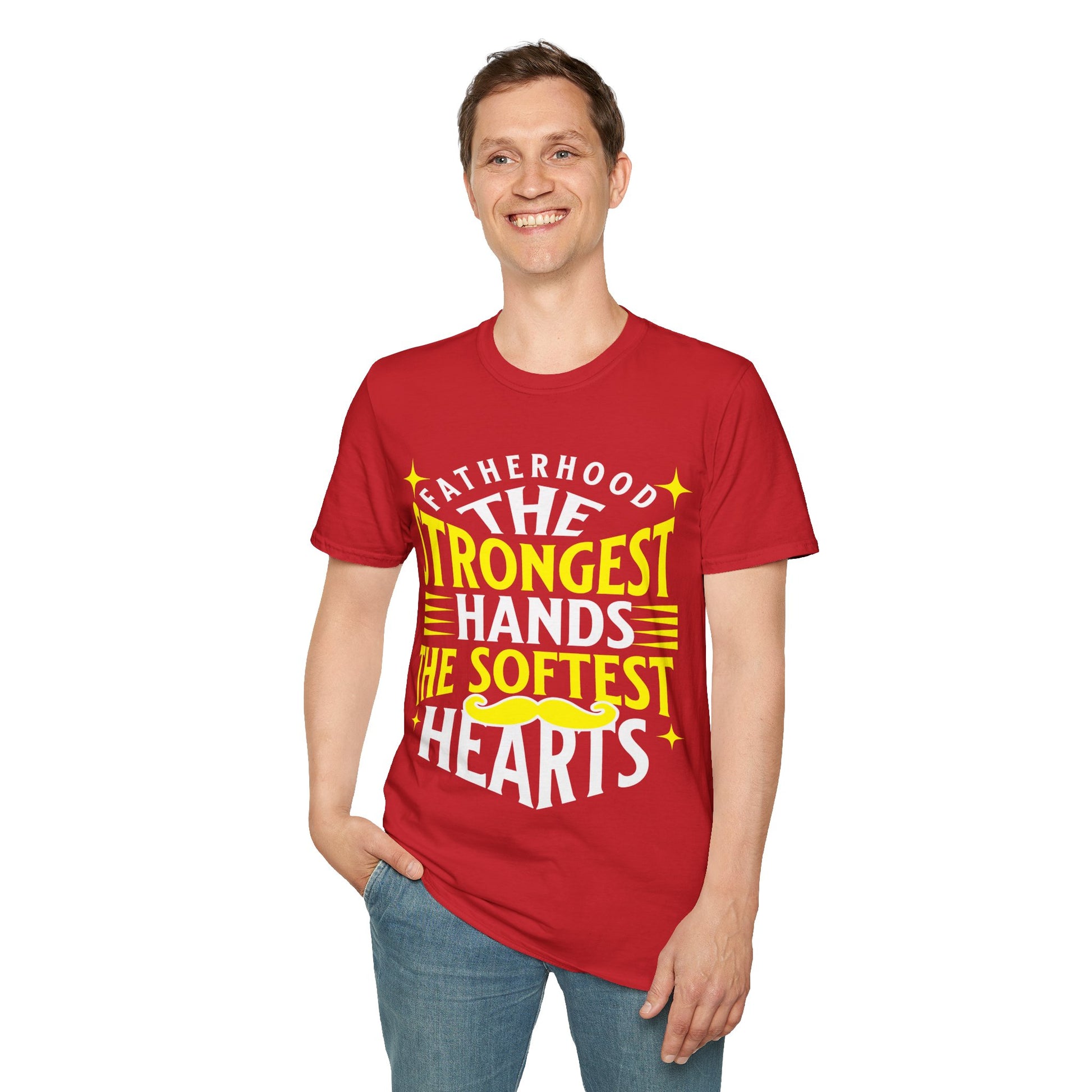 Fatherhood T-Shirt, Softstyle Tee for Dads, Gifts for Father's Day, Casual Wear, Unique Men’s Apparel, Family Celebration Top