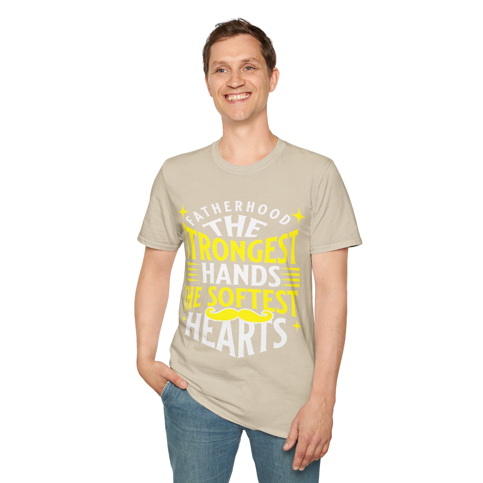 Fatherhood T-Shirt, Softstyle Tee for Dads, Gifts for Father's Day, Casual Wear, Unique Men’s Apparel, Family Celebration Top