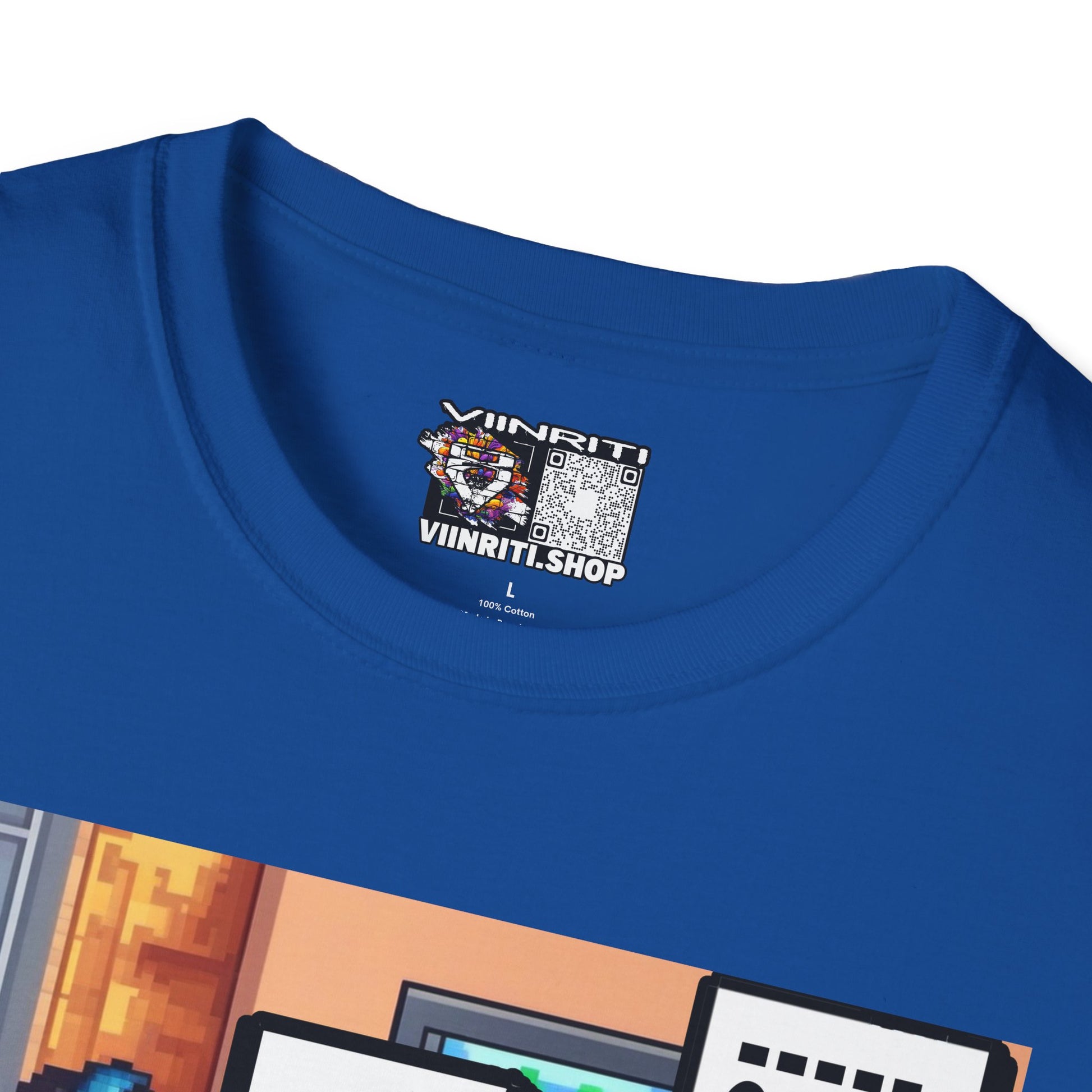Gamer Comic T-Shirt — “I’m Trying to Play the Game” Pixel Art Tee