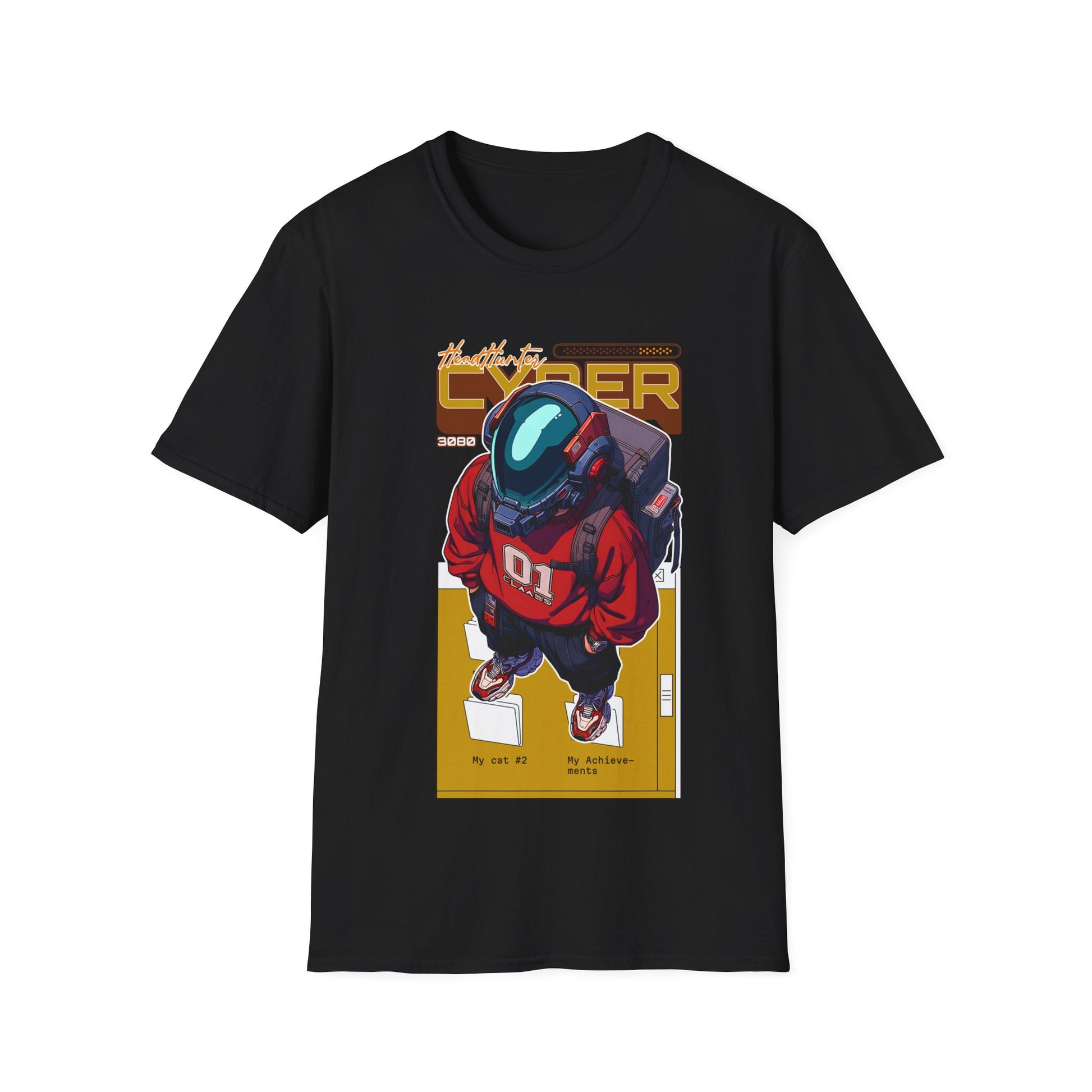 Cyber Astronaut Graphic T-Shirt — Futuristic Streetwear Tee