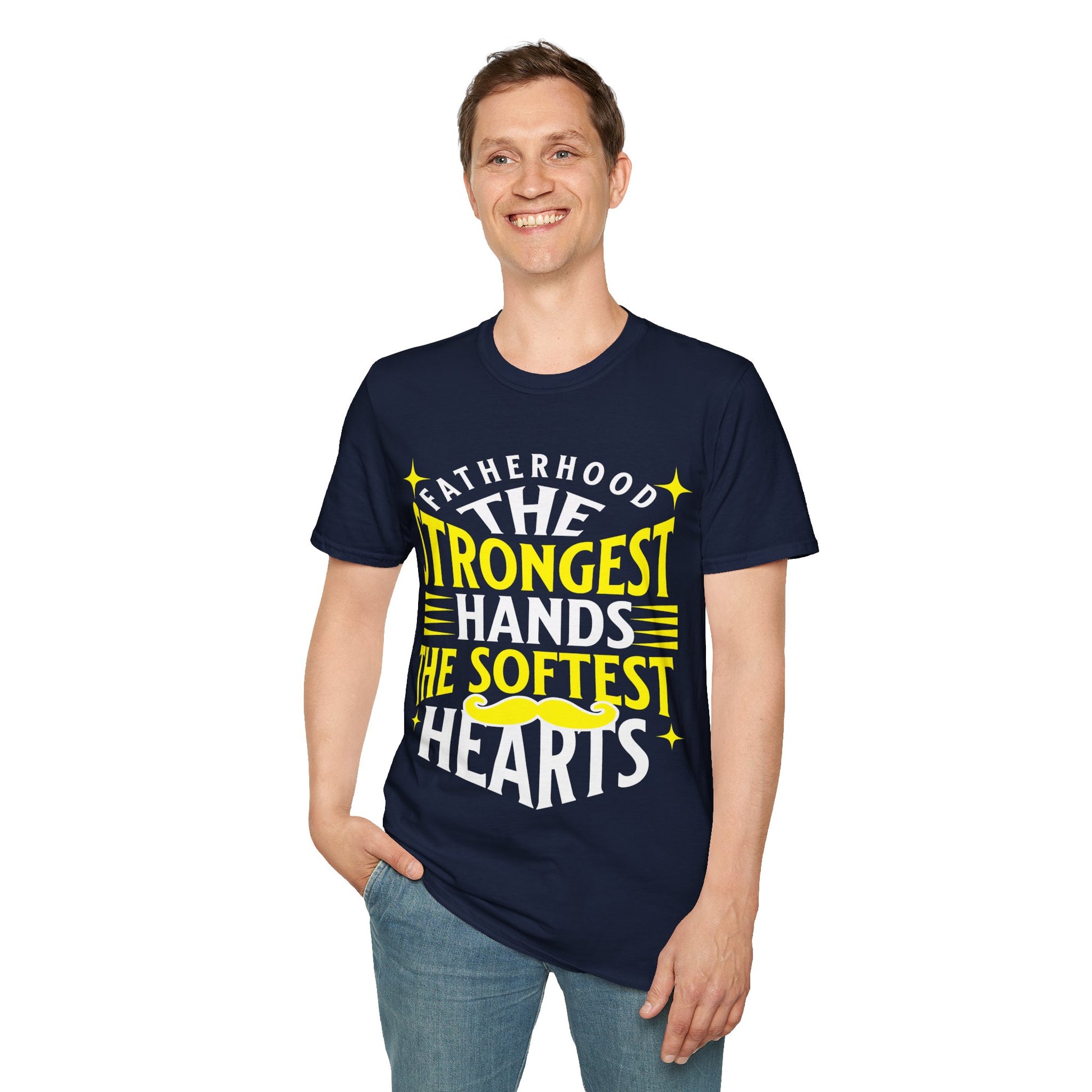 Fatherhood T-Shirt, Softstyle Tee for Dads, Gifts for Father's Day, Casual Wear, Unique Men’s Apparel, Family Celebration Top