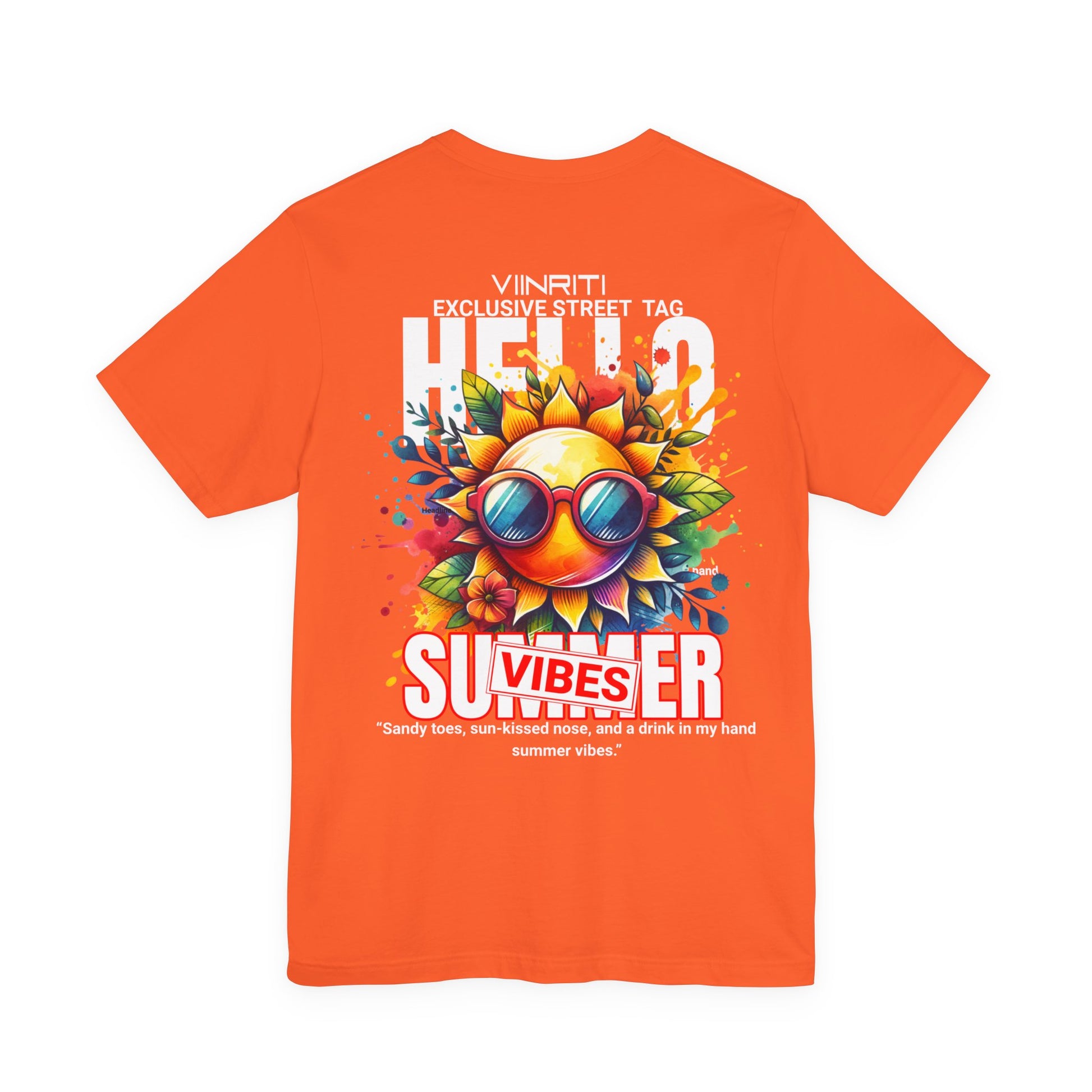 Summer Vibes Sunflower Tee - Colorful Sunglasses Graphic T-Shirt