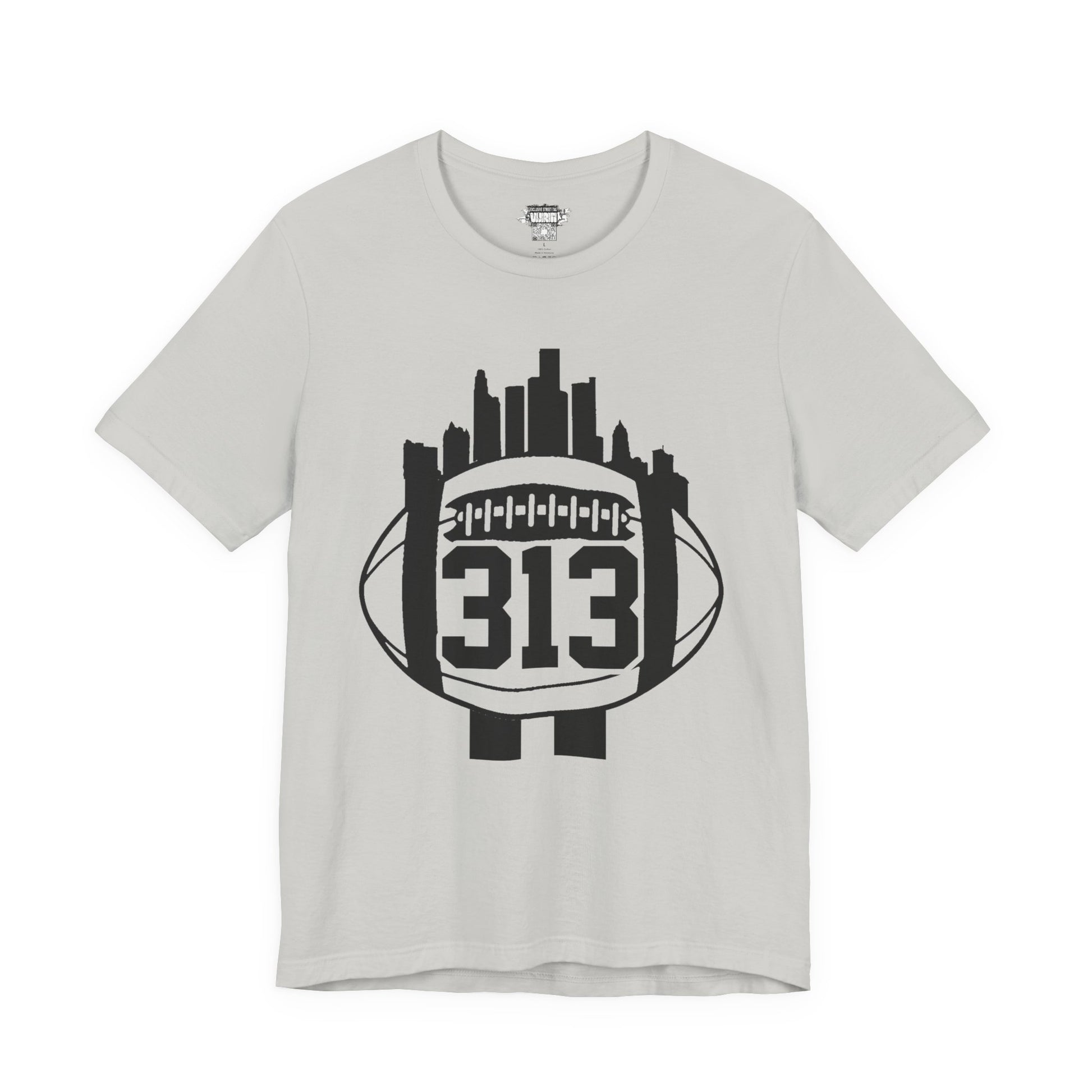 Detroit 313 Football Skyline T-Shirt