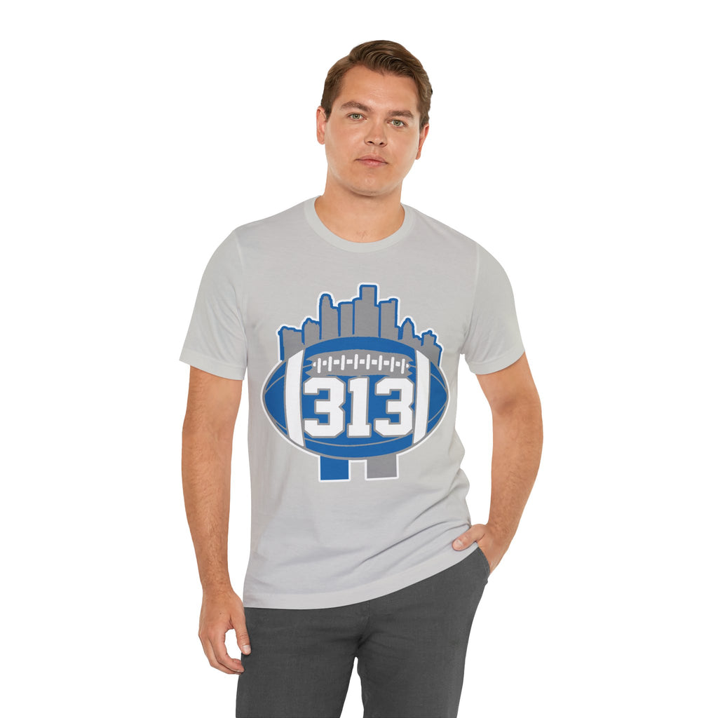 LION COLOR DETROIT 313 FOOT BALL SHIRT