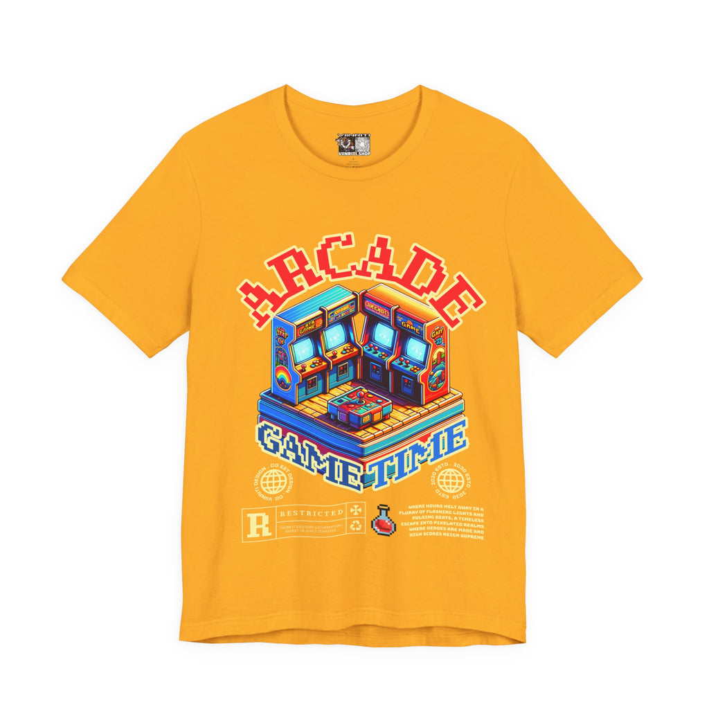 Arcade Game Time Tee — Retro Pixel Arcade Gaming T-Shirt