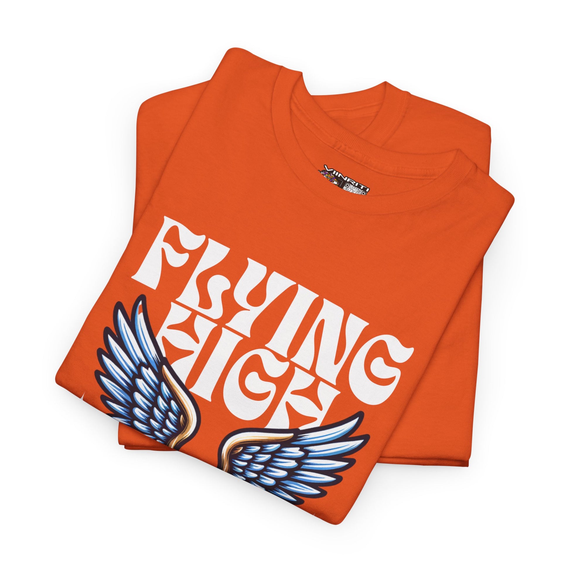""Flying High Knowledge T-Shirt — Vintage Winged Book Graphic Tee